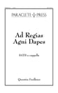 Ad Regias Agni Dapes SATB choral sheet music cover